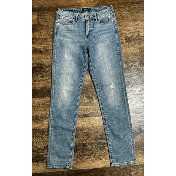 Lucky Brand Jeans Womens 8/29 Blue‎ Denim Hayden Skinny Leg Distressed 7WP1685 - Picture 9 of 11